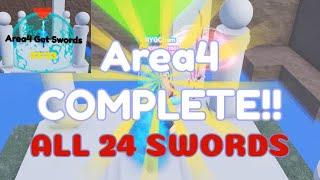 How to Get ALL 24 SWORDS in AREA 4 Find The Swords Roblox