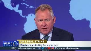 Mark McDonald joins CGTN Europe to discuss criminal barristers striking