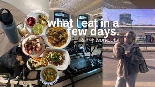 What I eat in a few days -  healthy recipes & my workouts