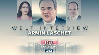 ARMIN LASCHET im Interview - KAMPF UMS KANZLERAMT | WELT Debatte