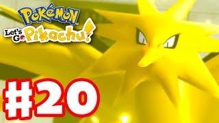 Legendary Pokemon Zapdos! - Pokemon Let's Go Pikachu and Eevee - Gameplay Walkthrough Part 20