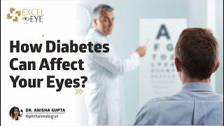 How Diabetes Can Affect Your Eyes? Hindi | Dr Anisha Gupta - Eye Specialist in Delhi, Excel Eye