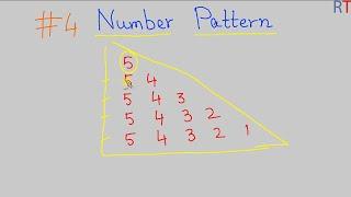 #4 Number Pattern in Java || Java Pattern Printing