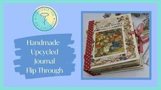 Handmade Upcycled Brambly Hedge Autumn Story Journal Flip Through | Cornflower Lane | ad