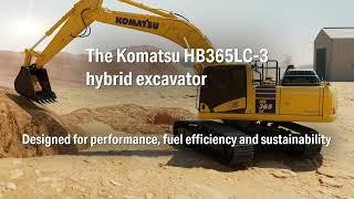 Komatsu's HB365LC-3 hybrid excavator offers power and efficiency in a big package