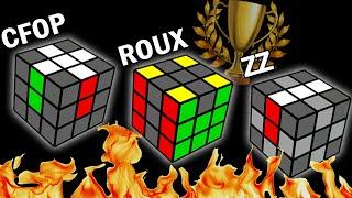 The BEST Speedcubing Method? [CFOP/ROUX/ZZ] Comparison