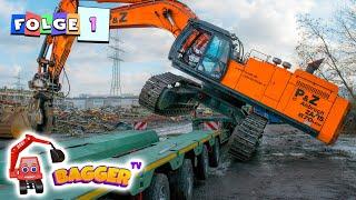  Bagger Im Einsatz, Bagger für Kinder  Trucks, Kipper, LKW, Baustelle, Baumaschinen | Bagger TV