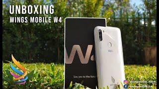 UNBOXING of the new Smartphone W4 - Wings Mobile