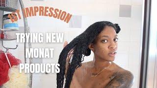 1ST IMPRESSION TRYING NEW MONAT PRODUCTS FULL WASH N GO| STYLEDBYKAMI