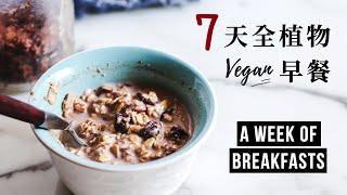 一週純素全植物 Vegan 早餐 (懶人+現實生活) a week of breakfasts (lazy & realistic)