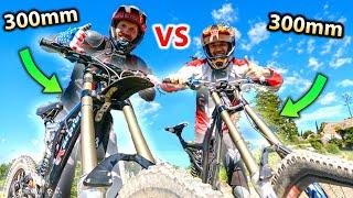 BATTLE OF THE 300mm HUCK BIKES - Boostmonster vs Armageddon