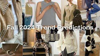 fall 2024 fashion trends!! studded accents, asymmetry, cowhide & more