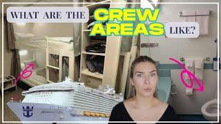 A look at the SECRET crew-only areas on cruise ships. Including 3 crew bars, smoking areas, I95...