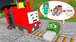 Poor Zombie and Choo Choo Charles vs TIMOTHY GHOST TRAIN - Minecraft Animation