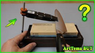 Knife Sharpener HAPSTONE T2  So sharpening a knife on a water whetstone is amazingly simple