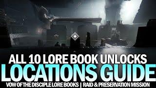 All 10 Lore Book Locations Guide (Vow of the Disciple Lore Book Unlocks / Preservation) [Destiny 2]