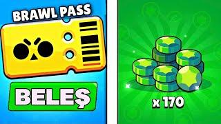 Ücretsiz Brawl Pass veya 170 Elmas Veriyorum ! Brawl Stars Canlı Yayın