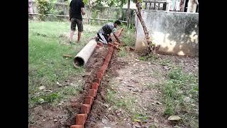 Garden Renovation || Brick Edging || Garden Land Leveling || Gardening