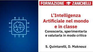 Webinar - L’intelligenza artificiale nel mondo e in classe