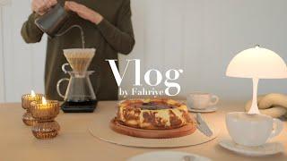 Vlog - Relaxing & Cozy Autumn Day - Basque Burnt Cheesecake - Autumn's Favourite:Chestnut