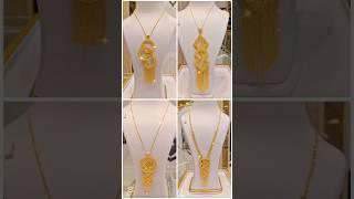 Latest Gold Chain pendant set designs #necklace #gold #trending #shortvideo #shorts