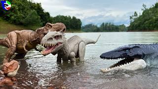 Rexy in Danger Threat from Indominus Rex| Dinosaur Toys Movie