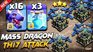 Best TH17 Attack Strategy With DRAGON 2025 | TH17 Dragon Attack With Clone | Town Hall 17 Attack COC