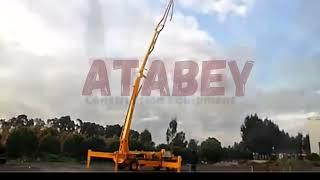 Atabey Scorpion. Self-propelled concrete pump+boom. Атабей Скорпіон: самохідний бетононасос+стріла