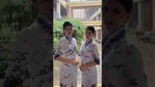 海南航空的美女空姐制服变装秀