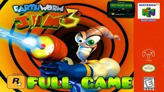 Earthworm Jim 3D [N64] 100% Gameplay Walkthrough FULL GAME [4K60ᶠᵖˢ]