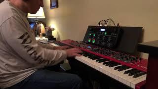 Testing the Roland Boss RC-505 loop station with the Nord Stage 3