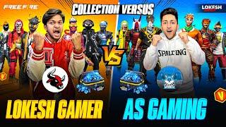 Lokesh Gamer Vs As Gaming Rare Bundle Collection Versus [ Who Will Win ] Garena Free Fire