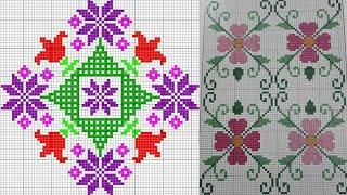 outstanding cross stitch graph and fabric patterns | Dusuti ka designs