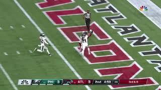 Matt Ryan connects with Calvin Ridley on 37 yard touchdown pass Eagles vs Falcons