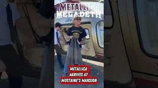 Metallica arrives at Mustaine's mansion #megadeth #metallica #davemustaine #hetfield #cribs