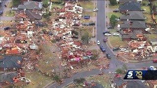 Tornado leaves Oklahoma City neighborhood picking up the pieces