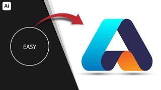 Letter A Logo Design Super Easy Techniques For Experts & Beginners - Adobe Illustrator Tutorial