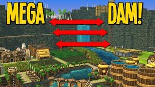 Designing the MEGA Dam to Save the Town in Timberborn!