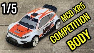 MCD XR5 COMPETITION BODY ON THE ROVAN F5 BRUSHLESS 1/5 BEAST!