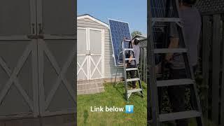 Solar Power On An Old Shed! #solar #lithium #offgrid