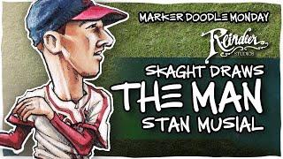 Stan The Man Musial | Marker Doodle Monday