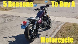 5 Reasons to buy a Motorcycle! - Moto Vlog #1