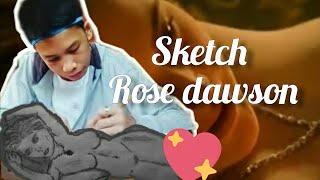 sketch 1   rose dawson (from titanic movie) drawing scene