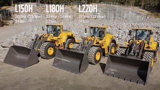 Video Walkaround L150H, L180H, L220H Loading shovel: Fully loaded.