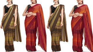 Simple printed saree daily wear saree online saree Georgette ,Chiffon and Silk Saree