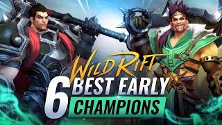 6 BEST Early Game Champions in Wild Rift (LoL Mobile)