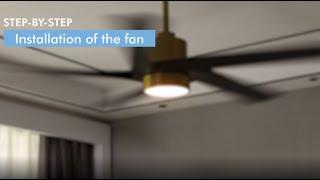 WINGBO Ceiling Fan Installation - WBCF-BS05-BK