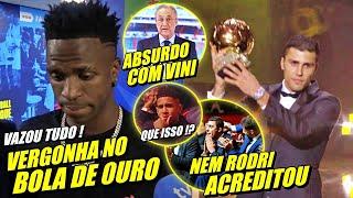 MUNDO CHOCADO ! RODRI VENCE BOLA DE OURO ! VAZA PORQUE VINI NÃO LEVOU O PRÊMIO E MAIS