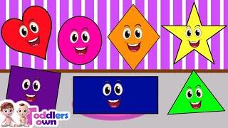 The Shapes Song | Nursery Rhymes | Shapes Nursery Rhymes With Lyrics