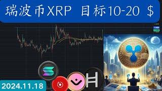 XRP牛市要去20$ ？比特币 以太坊 SOL 精准把控行情节奏！OM预期一致一个月前喊的 你听进去了吗？QNT多单爆赚 #render 到达第一目标